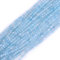 Gem-Inside 2 mm natürlicher blauer Aquamarin-Quarz, echter Kristall, facettiert, Abstandshalter für Schmuckherstellung, Strang, 40,6 cm