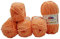 chenille 5 x 100 Gramm Himalaya Dolphin Strickwolle, Babywolle , 500 Gramm Wolle Super Bulky (orange 80355), 35_x_25 CM