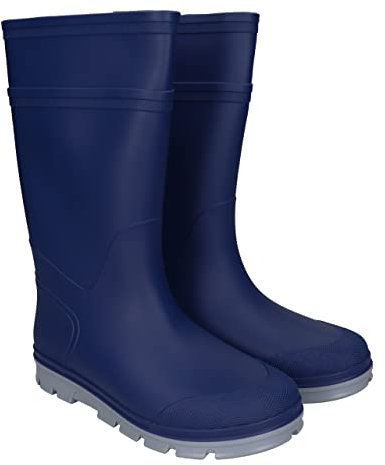 FUZZIO Stivali da pioggia in gomma per bambini, ragazzi, ragazze, senza ftalati, Blu, 26 EU