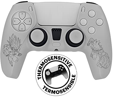 FRTEC - DRAGON BALL SUPER, Silicona Termosensible + Grips, compatible con mando Dualsense de Playstation 5