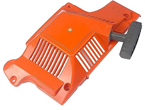 Misppro Arrancador de retroceso para motosierra Husqvarna 55 51 50 - Pieza de repuesto de plástico rojo