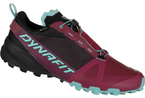DYNAFIT W Traverse GTX Colorblock-Rot-Schwarz - Gore-Tex wasserdichte leichte Damen Laufschuhe, Größe EU 39 - Farbe Be