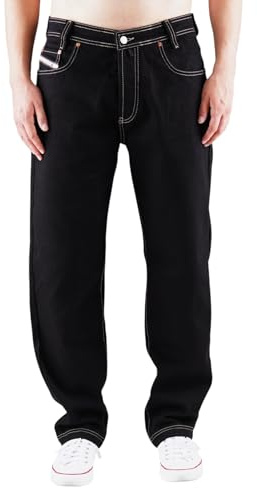Picaldi® Zicco 472 Jeans | Loose & Relaxed Fit | Karottenschnitt Hose | Lässig & Locker Geschnitten (W34/L34, Whiteline)