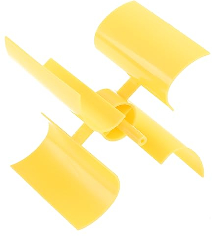 LUOFANG Mini Pala per turbina eolica ad ASSE Verticale Micro generatore di Pale Piccolo Set Giallo