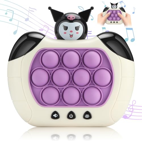 Coolden Pop Fidget Toys Quick Push Spiel Pop Elektronisches Sensorspiel Spiel Dekompressions Puzzle-Spielmaschine Game Controller Bubble Sensory Fidget Toy für Kinder Erwachsene Lila