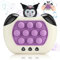 Coolden Pop Fidget Toys Quick Push Spiel Pop Elektronisches Sensorspiel Spiel Dekompressions Puzzle-Spielmaschine Game Controller Bubble Sensory Fidget Toy für Kinder Erwachsene Lila