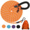100FT Extra Long Dog Leash for Dog Training, Reflective Dog Leash with Lockable Hook, Heavy Duty Dog Lead Tie Out Rope for Large Medium Small Dogs Outside Walking, Playing, Camping, or Yard Orange