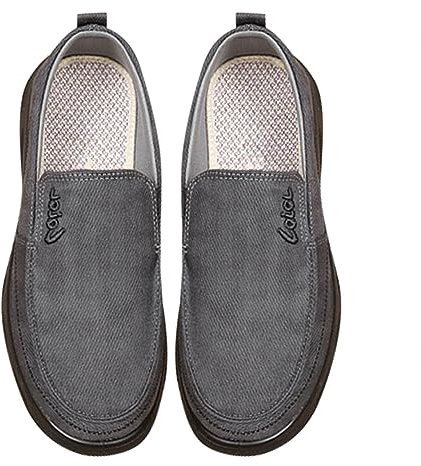 Zapatos deportivos para hombre, zapatos de lona para hombre con un deslizamiento casual para hombre, mocasines de lona, zapatos casuales para barco, zapatos para caminar, transpirables, zapatos sin