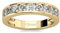 Jeulia 925 Sterling Silber Ring Damen Gelbes Gold Verlobungsring Ewigkeitsringe Eheringe Zirkonia Kristall Damenring zum Jubiläum, Weihnachten, Valentinstag (Klassischer Rundschnitt, 56(17.7))