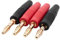 Bcowtte 4pcs 4mm B7 24K Gold Plated Musical Speaker Cable Wire Pin Banana Plug Connector