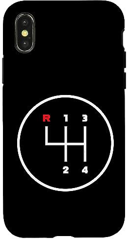 Car Manual Gear Shifter Knob Pattern (4 Speed) Case for iPhone X/XS