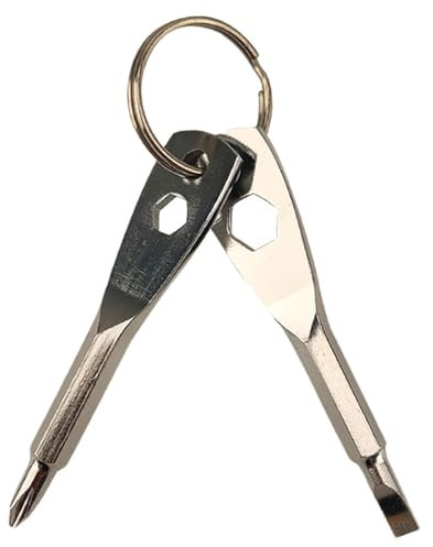 Outil multifonction porte-clés, outil de tournevis porte-clés | Tournevis multi-outils en acier allié Tournevis de voyage - Porte-clés Gadgets haute résistance, tournevis de poche pour les voyages en