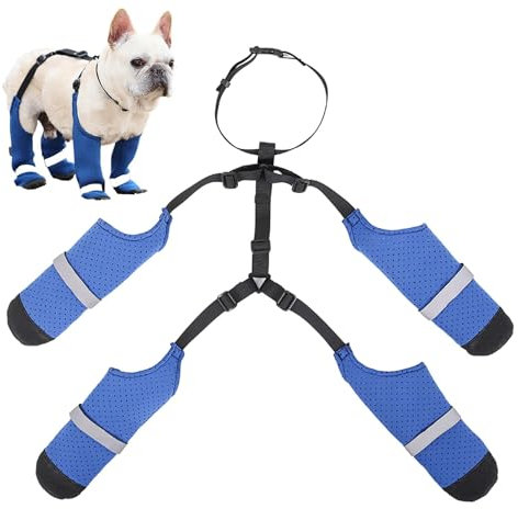 Yonuaret Scarpe da neve per cani, leggings per stivali con zampe di cane,Stivali da pioggia impermeabili per cani di grandi dimensioni con bretelle - Stivali da pioggia per animali domestici