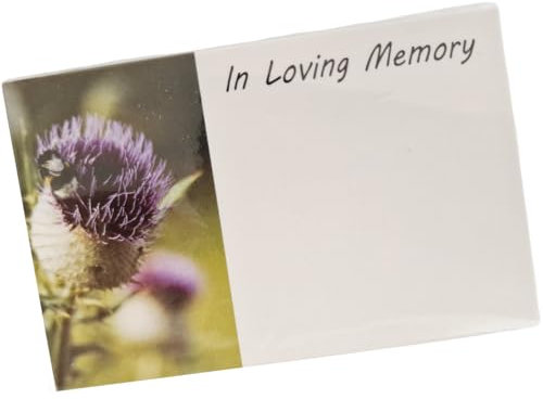 INERRA Flower Cards - Sympathy, Funeral and Remembrance Florist Message Cards - Pack of 50 (In Loving Memory 5561)