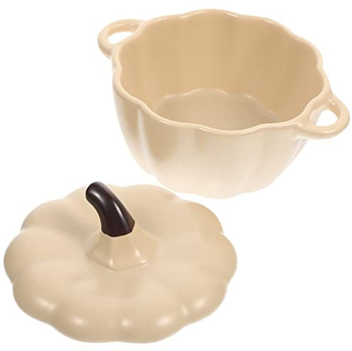 COLLBATH Kürbis-servierschüssel Kochgeschirr Keramik-suppenschüssel Für Gedämpftes Küchengeschirr