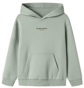 Name IT Jungen Nkmbrody Ls Nreg Sweat Wh Bru Noos, Jadeite, 158-164 EU
