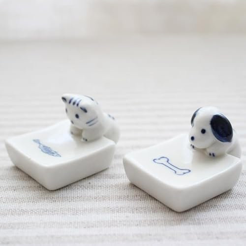 UZAMIRLEX Reposa Palillos, Juego de 6/12 percheros Azules de 50 mm for decoración de Mesa, Estilo Chino(Mix,12PCS)