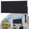 Seitenmarkise ausziehbar 120x300cm – Sichtschutz & Windschutz, Blickdicht & wasserfest, Seitenrollo mit Wandhalterung für Balkon, Terrasse & Garten – Sonnenschutz Anthrazit