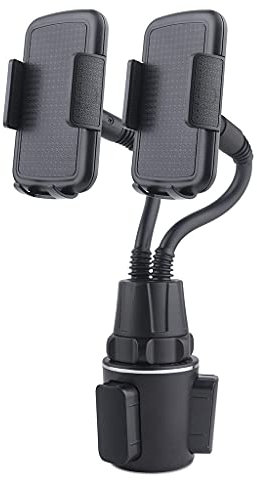 Shntig Soporte flexible para teléfono móvil 2 en 1 para camión, SUV, cuello de cisne, para teléfonos móviles de 4 a 7 pulgadas