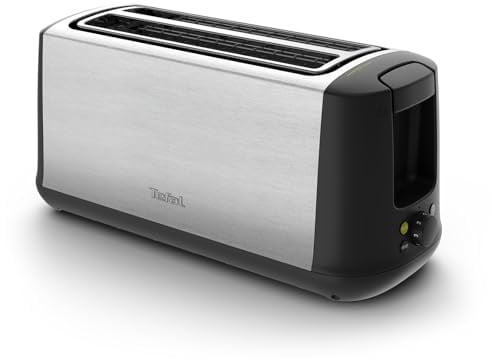 Tefal - Subito Grille-pain 2 fentes extra-longues - 25 cm | Grille-pain économe avec fonction ECO - 7 niveaux de dorage - Levier de surélévation - Fentes adaptées aux baguettes