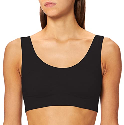 CALIDA Elastic Bustier Damen, mit breitem Softbund, natürlich atmungsaktive und weiche Single Jersey-Qualität