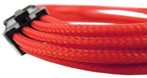 GELID Solutions Kabel 6 PIN PCI-E | Single Sleeve Rot | AWG 18 | Größen 30cm | Farbe Rot