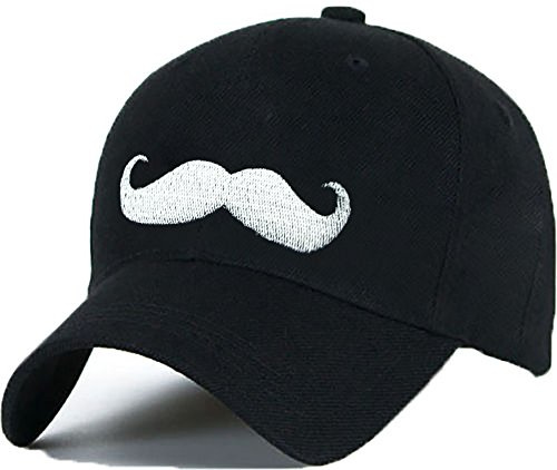 MFAZ Morefaz Ltd Damen Herren Baumwolle Baseball Cap Cap Moustache