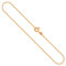 EDELIND Goldkette Damen 585 Echtgold 36 cm - Zarte Ankerkette 1.1 mm Gelbgold für Frauen und Herren - mit stilvoller Geschenkbox