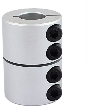 sourcing map 14mm to 15mm Shaft Coupling 45mm Length 32mm Diameter Coupler Aluminum Alloy Joint Motor for 3D Printer CNC Machine DIY Encoder