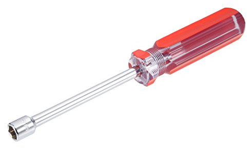 sourcing map Non-Magnetic 8mm Nut Driver Red Coded Handle w 3.7 Inch Shaft