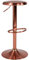 Flash Furniture Madrid Barhocker, höhenverstellbar, Retro-Design, rotgoldfarbenes Finish