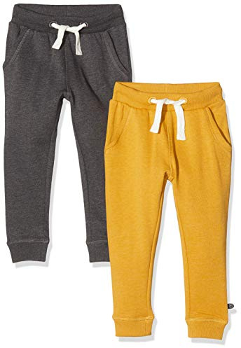 MINYMO Jungen Basic 36 -Sweat Pant (2-pack), Braun, 152 EU
