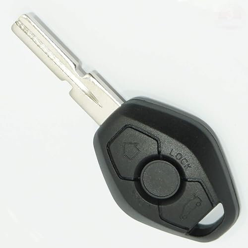 [[DTi MSA 1463-18] DoradoTuning Ersatz Schlüssel Gehäuse mit 3 Tasten Autoschlüssel Schlüsselrohling Fernbedienung Funkschlüssel Gehäuse Kompatibel mit◆ E38 ◆ E39 ◆ E46 ◆ X3 ◆ Z4 ◆ X5