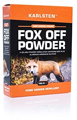 Karlsten Fox Deterrent High Strength Powder 2 x 50 G Anti Fouling & Digging Repellent For Garden Protection Makes 18 Litres