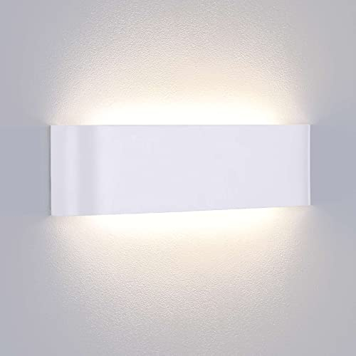 Lightess 16W Wandleuchten für Innen Weiß LED Wandlampen Lampe Wand Wandbeleuchtung Neutralweiß Flurlampe Wand Treppenhuas Beleuchtung IP44 für Wohnzimmer Schlafzimmer Flur usw