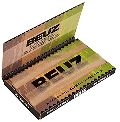 FEUILLES A ROULER BEUZ REGULAR BROWN X10 - sans nicotine ni tabac