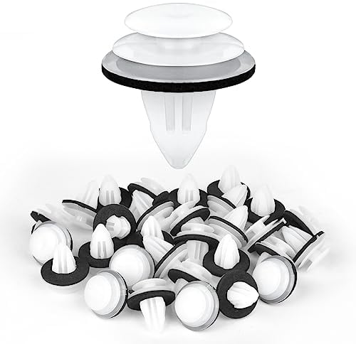 URAQT 50 pz universale di fissaggio del veicolo clip rivetti in plastica, fissaggio del corpo di assetto auto per auto pannelli di porte