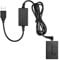 Andoer Andoer 5V USB to LP-E17 Dummy Battery Pack DC Coupler Adapter Replacement for Canon EOS M3/M5/M6 Cameras