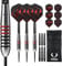 Darts Corner Astrofire Dartpfeile | Ringed Steel Tip Dart Set | 25g