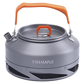 Fire-Maple 0,7L Ultraléger Portable Aluminium Bouilloire de Camping pour Pique-nique Théière Cafetière Trekking Orange