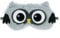 3D Süße Schlafmaske, Ultraweich schlafmaske kinder schlafbrille kinder mädchen für Mädchen Jungen Damen Nickerchen Reisen(Grau, Eule)