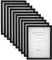 IDEAL TREND 2er 3er 5er 10er Pack Dokument Bilderrahmen 21x29,7 DIN A4 Urkunde Foto Rahmen: Farbe: 10er Pack Schwarz
