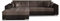 mb-moebel Ecksofa mit Schlaffunktion | Couch für Wohnzimmer, Schlafsofa Sofagarnitur Sofa Eckcouch L-Form Wohnlandschaft MORENO (LINKS, Hellbraun+Dunkelbraun)