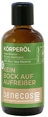 benecosBIO Körperöl BIO-Aloe Vera Mazerat KEIN BOCK AUF AUFREIßER - Regeneration