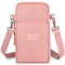 Aucuu Crossbody Bags Small Mobile Phone Wallet Bags, Cell Phone Purse with Adjustable Long Shoulder Strap, Shoulder Bags Arm Bags Mini Lightweight for Women Lady（Pink