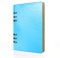 SIMDAO A5 Leder-Notizbuch, Nachfüllbar, Recyceltes Tagebuch 6 Löcher, Ringe, lose Tasche, Leder, nachfüllbar, Hardcover, Tagebuch, Notizbuch für Reisen Studieren, Business, Schreiben(Himmelblau)