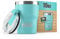 Greens Steel BEAST Termo Café para Llevar - 300ml I Azul Aguamarina I Taza Térmica de Acero Inoxidable Reusable I Taza Viajera de Doble Pared al Vacío I 2 Pajitas y Cepillo de Limpieza