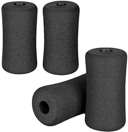OTFAITP Schaumstoff-Fußpolster, 2 Paar, für Heim-Fitnessgerät, Trainingsgeräte, Ersatz mit 2,5 cm Stange (Schaumstoff 13 x 7 cm Außendurchmesser x 2,2 cm Innendurchmesser)