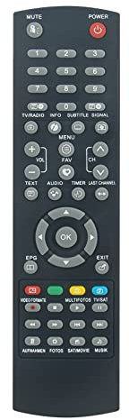 VINABTY Nuevo MD26001 Mando a Distancia de Repuesto para Medion Twin Receiver MSN 50041206 MSN50034572 MD26004 MSN50041438 MD28019 MSN 50044301 Remote Controller