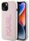KARL LAGERFELD KLHCP15M3DMBKCP Coque pour iPhone 15 Plus 6,7 Rose Rigide 3D Rubber Glitter Logo